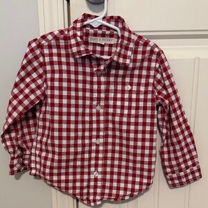 Red Checkered Kids Shirt